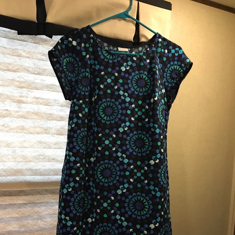 Merona blue toned knee length dress